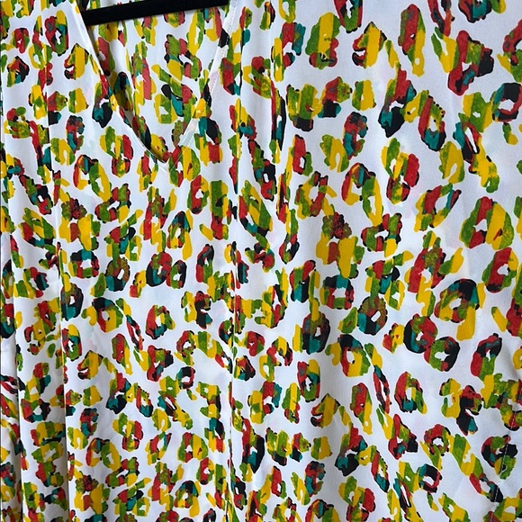 Caramela Whitley Multicolor Abstract Print Oversized Top Size Medium NWT - Picture 2 of 12